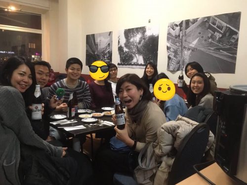 韓国料理屋さんにて